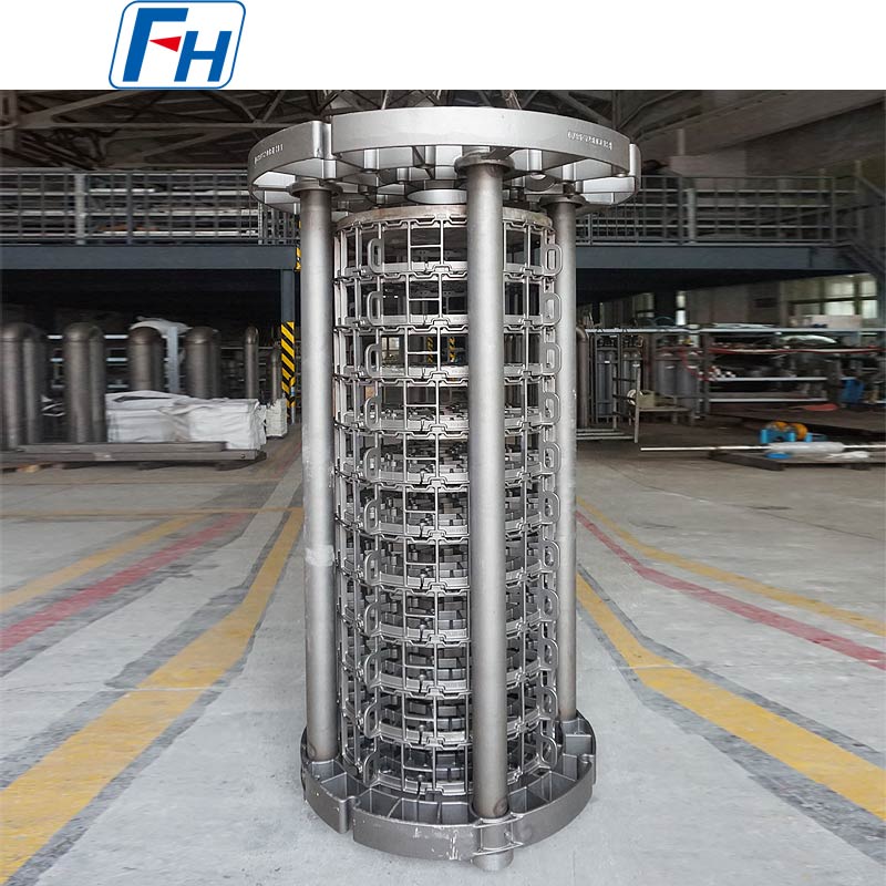 FH® 2.4879 hőkezelő töltőkosarak és rögzítőelemek AICHELIN kút típusú kemencékhez