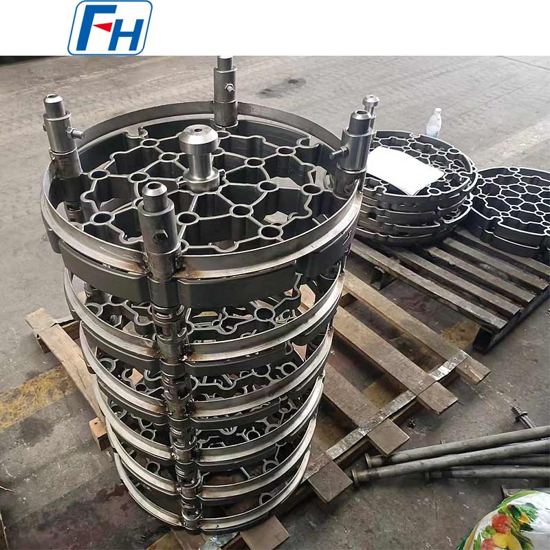 FH® 1.4849 (ZG40Cr19Ni39Nb) hőálló acél kút típusú kemencerögzítések – Max 1150°C, elpárologtatás