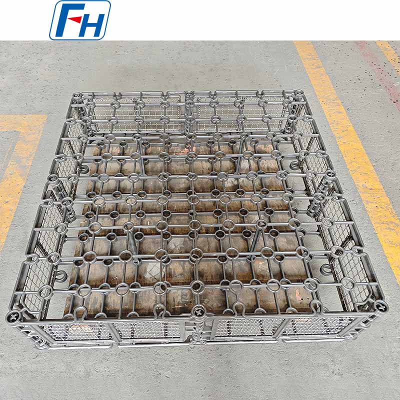 FH® Cr25Ni20 kombinált hőkezelésű töltőkosár sós fürdő hengeres kandalló kemencéhez